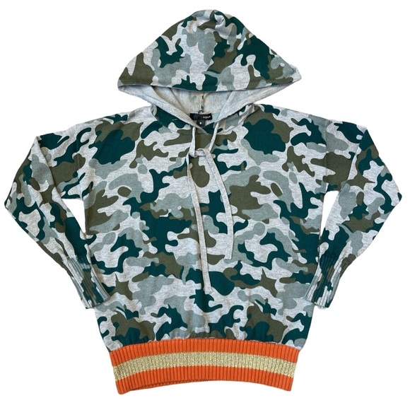 AQUA Camo Hooded Sweatshirt Bloomingdale’s Exclusive Urban Chic Athleisure - XS - Picture 6 of 10